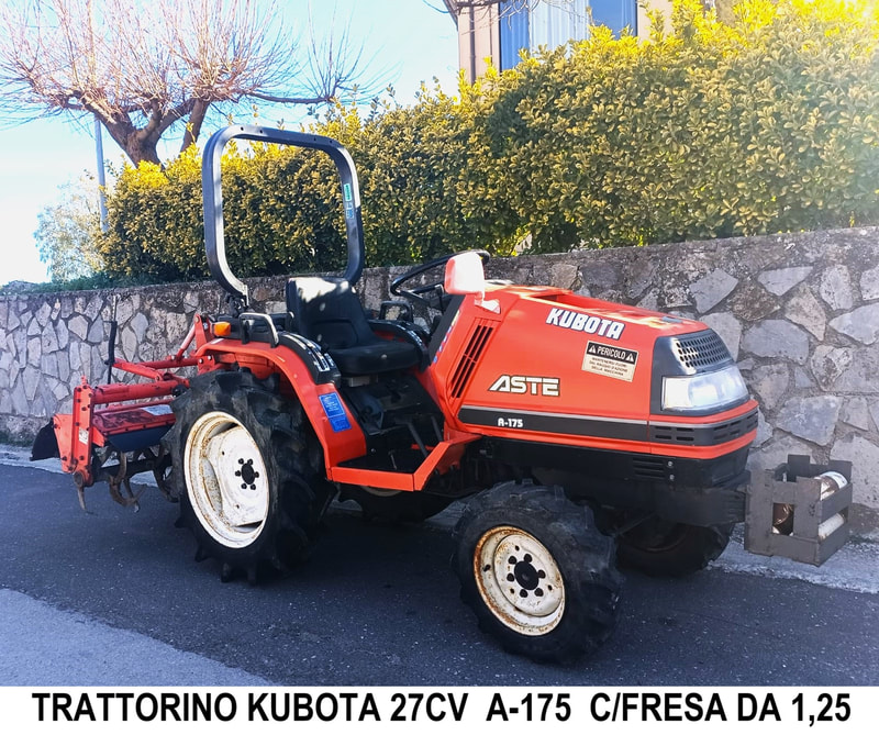 TRATTORE KUBOTA A175 - 27 CV.
CON FRESA DA MT 1,25. ANNO 2018. ORE 1500.
MACCHINA IN OTTIMO STATO.
RICHIESTA 10.000 + IVA

INFO 0921.644983 - 0934.091100
info@agrimocciaro.com

#usato #trattori #sicilia #kubota #trattorino #mocciaromacchineagricole